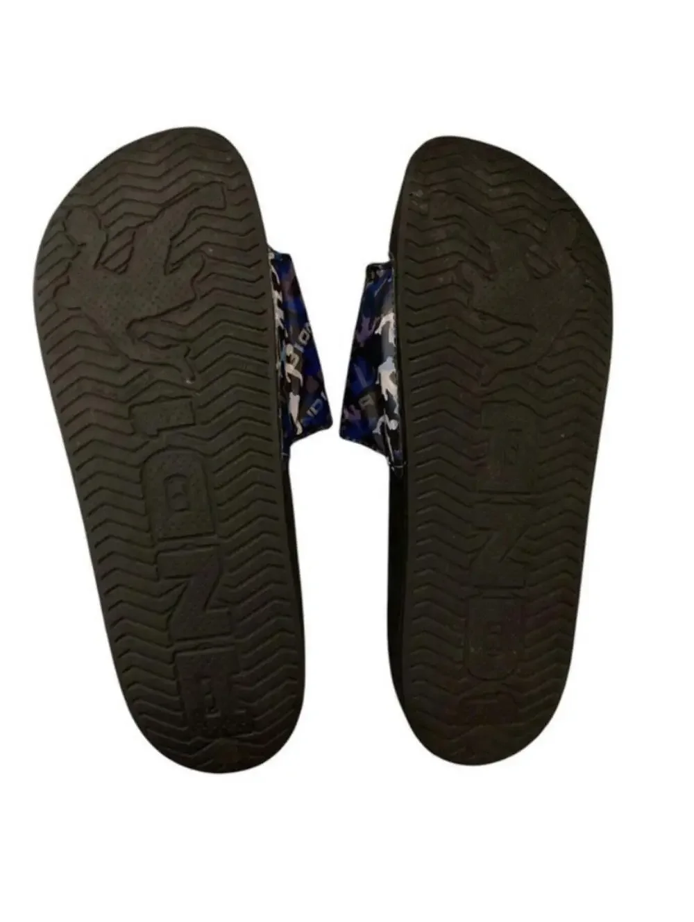 AND1 Crossover Sport Lenticular Men's Slides Slippers Size 13 Black Sandals